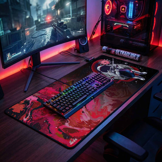 MAZE Astro Red Gaming Desk Mat Doha
