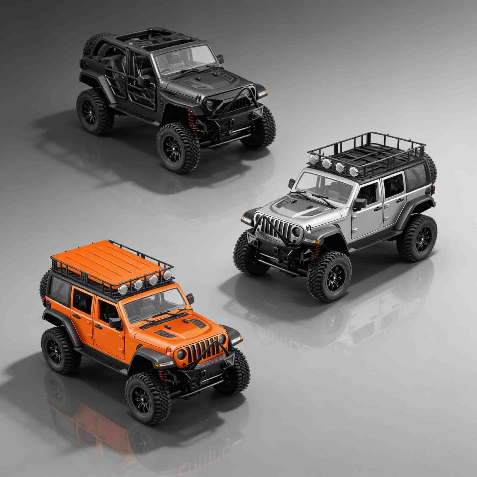 4×4 RC off-road rock crawler jeep remote control car with proportional steering and rugged all-terrain tires

High-performance remote control off-road SUV toy with four-wheel drive and suspension system

RC rock crawler jeep toy car with realistic body design, working lights, and shock absorbers

Outdoor remote control car designed for climbing, crawling, and off-road adventure play

Durable RC off-road vehicle toy with proportional throttle and realistic driving control
