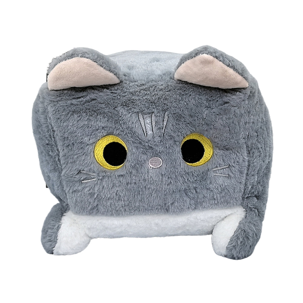 10-Inch Square Cat Plush Toy – Cute Soft Cushion Cat | Qatar