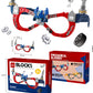 DIY Blocks Glasses Kit (27 PCS) – Gorgeous Flower Style, Kids 6+