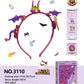 DIY Small Particle Building Block Girl Headband Accessories – Starry Sky & Devil Series