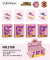 DIY Small Particle Building Blocks Simple Version Hair Clip Accessories Set (12PCS)