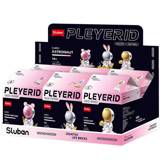 Sluban Pleyerid Astronaut Creative Life Bricks Space Building Block Figures