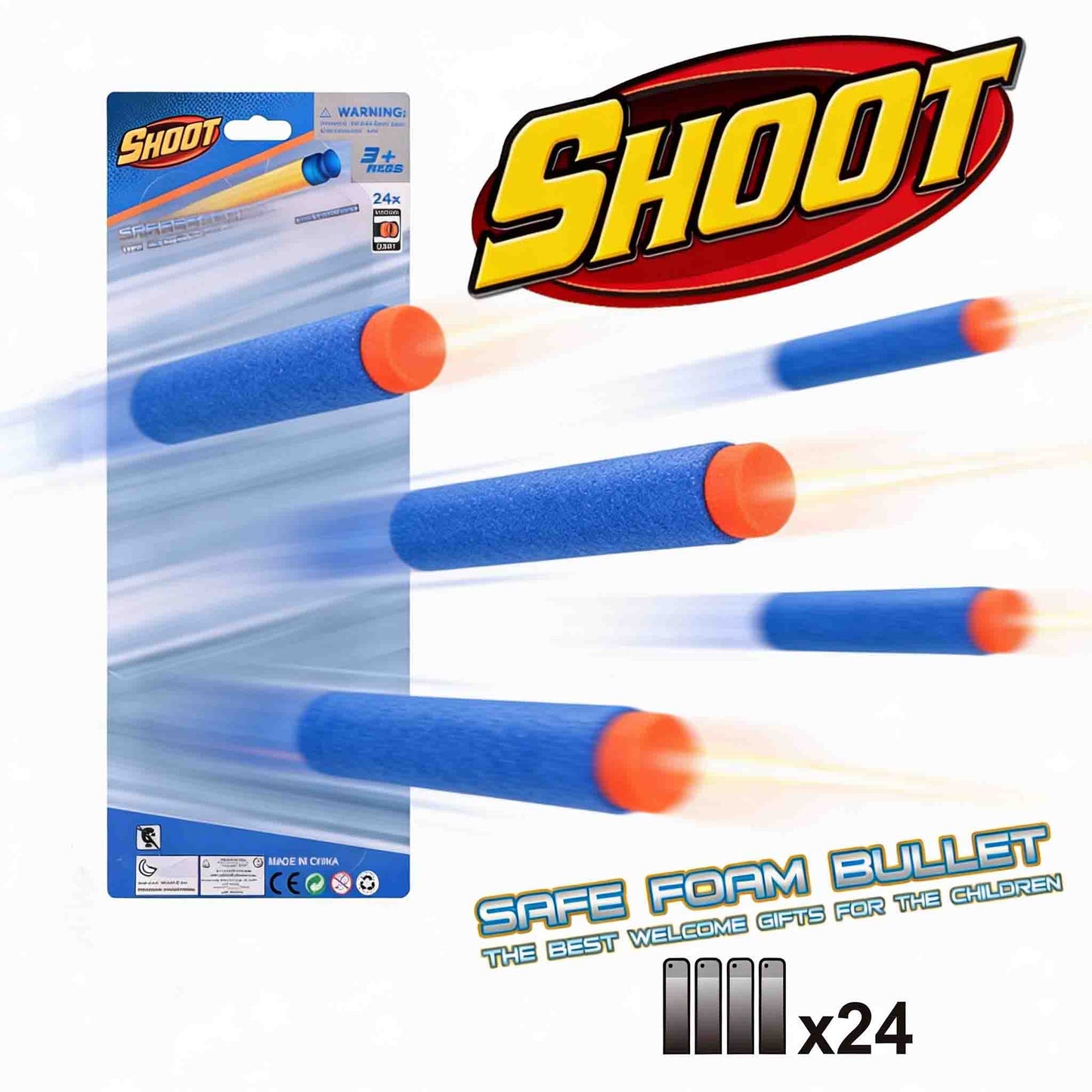 Soft foam darts for kids toy guns