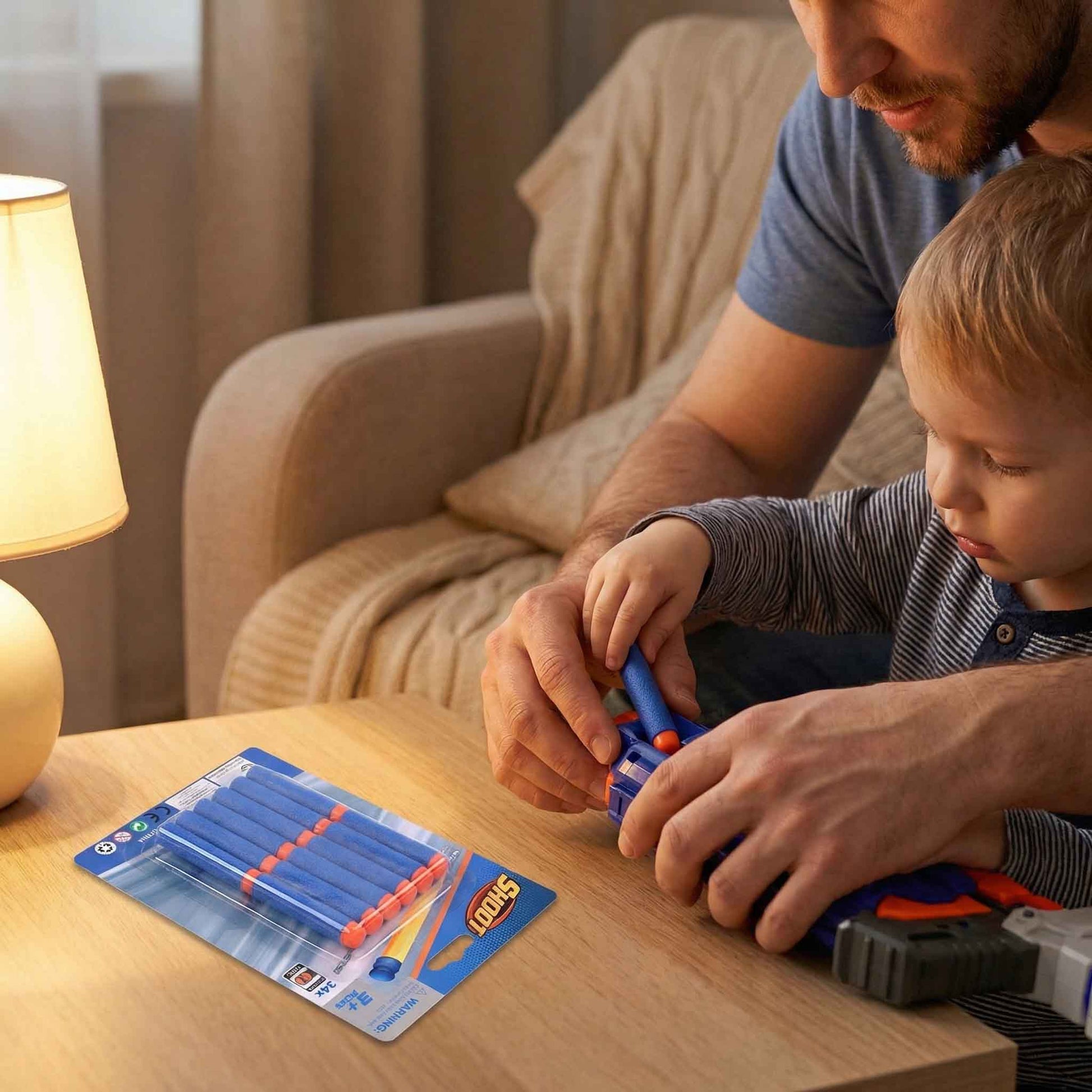 Child-safe foam dart ammo