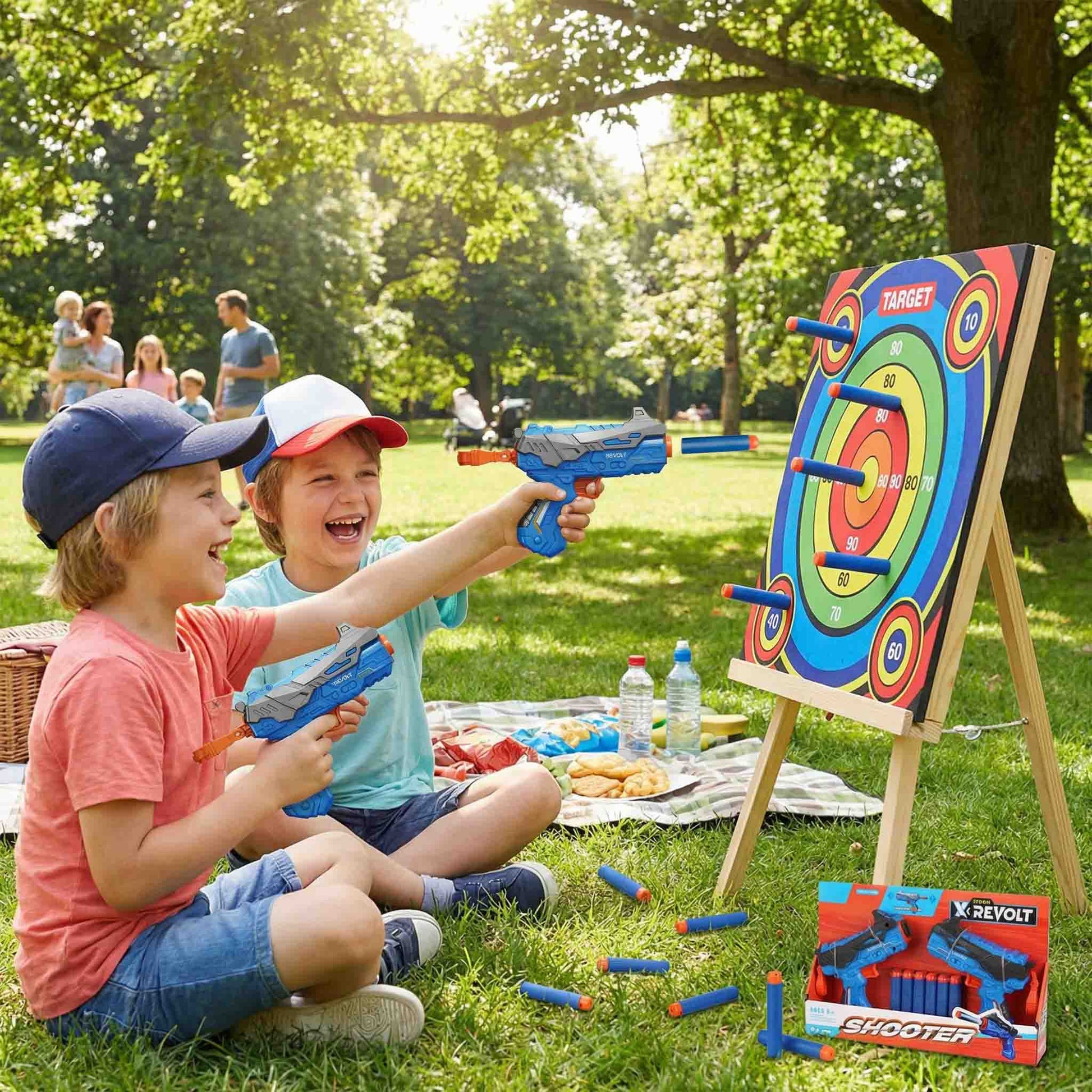 Kids manual foam dart shooter toy designed for safe action play and imaginative role-playing games