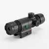 Rail mounted tactical red laser sight with adjustment controls for rifle targeting accessory