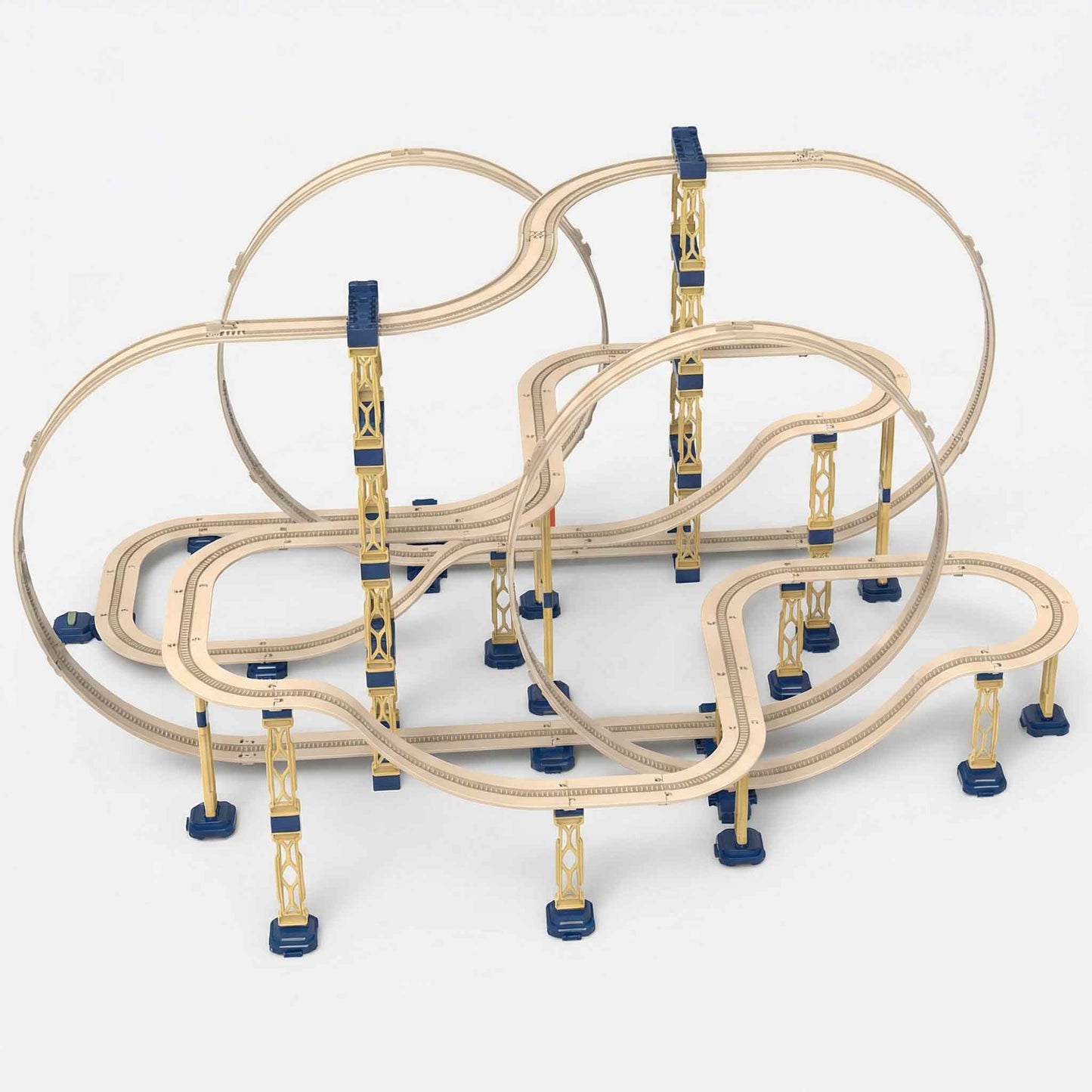 Track City Portable Train Track Playset 173PCS – Mega City Railway Carry Case Toy (Ages 3+) | Qatar