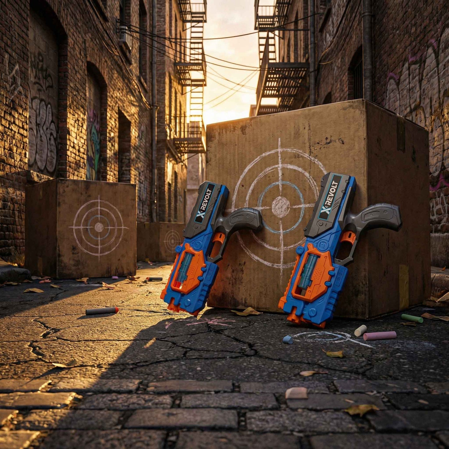 X Revolt Storm Shooter Toy Blaster – Foam Dart Shooting Gun for Kids