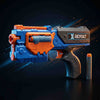 X Revolt Storm Shooter foam dart blaster toy
• Kids foam bullet shooting gun
• Blue and orange toy blaster with foam darts
• Safe shooting toy for children