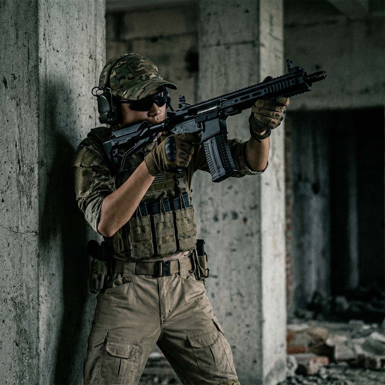 High speed AR-15 F4 rechargeable gel ball gun for outdoor play