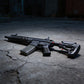 AR-15 electric gel blaster with spiral metal inner barrel and electric magazine