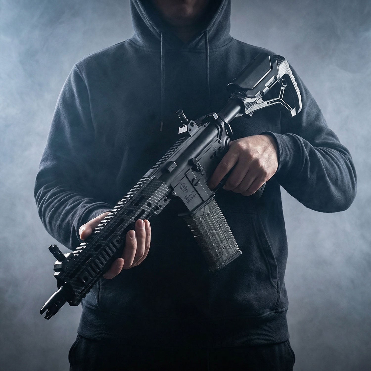 High speed AR-15 F4 rechargeable gel ball gun for outdoor play