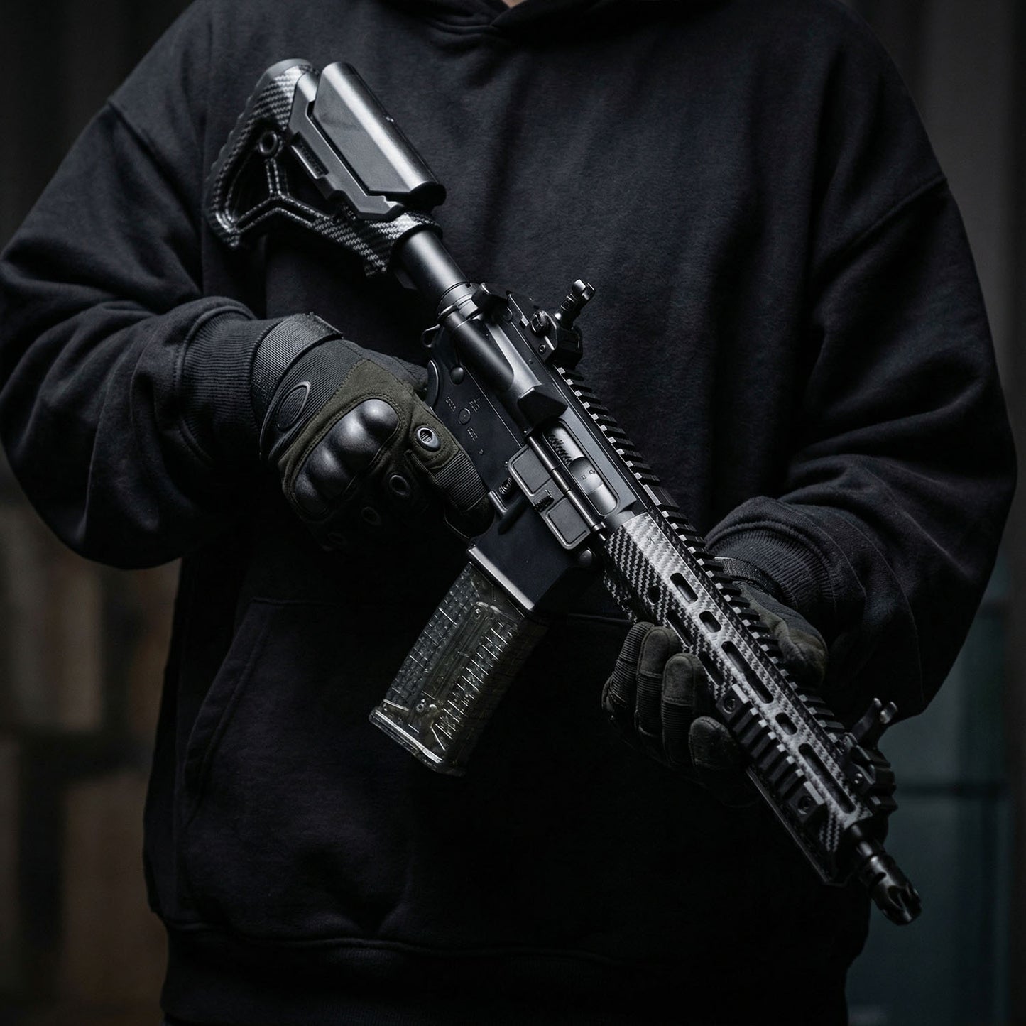 AR-15 F4 electric water gel blaster toy 76cm with tactical carry bag