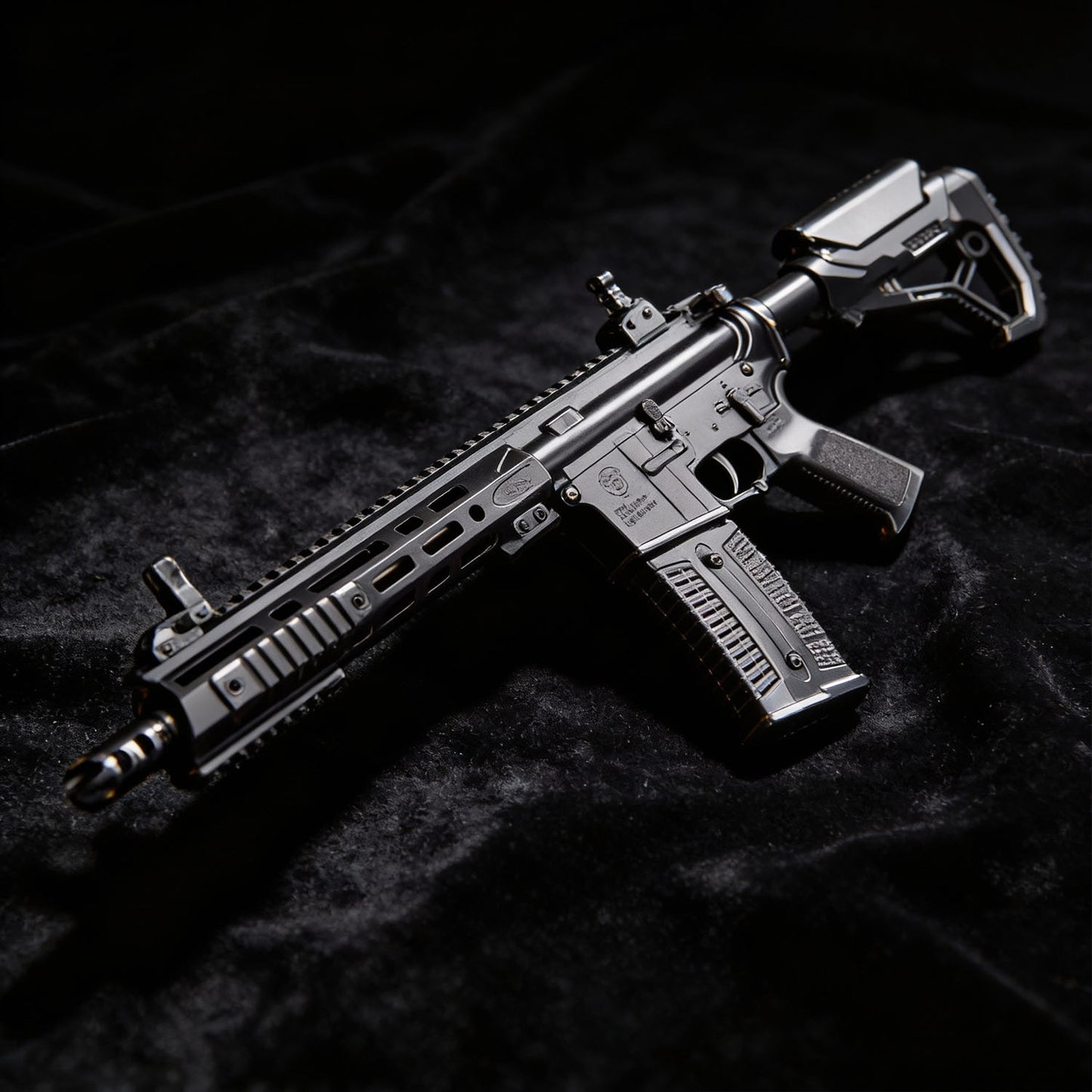 AR-15 F4 electric water gel blaster toy 76cm metal gear version