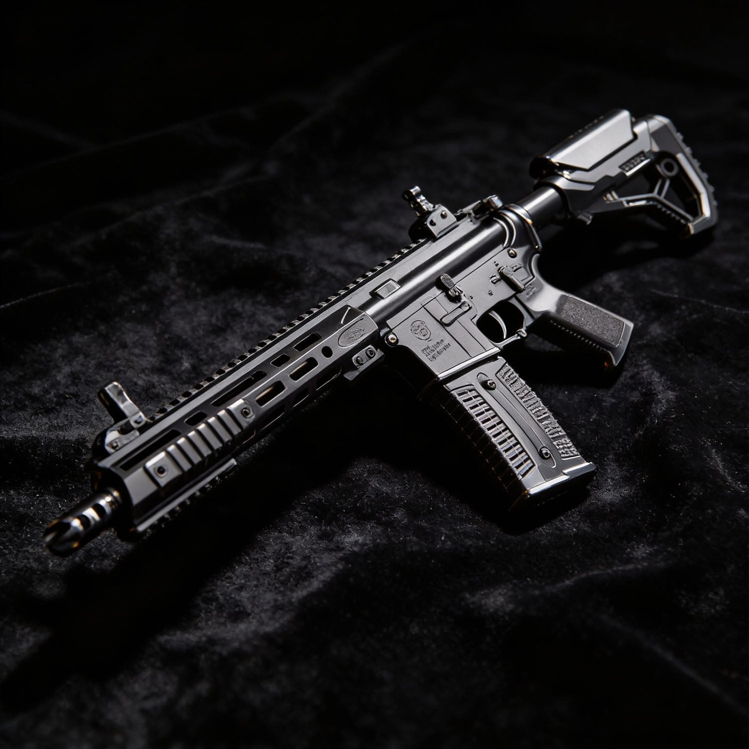 AR-15 F4 electric water gel blaster toy 76cm metal gear version