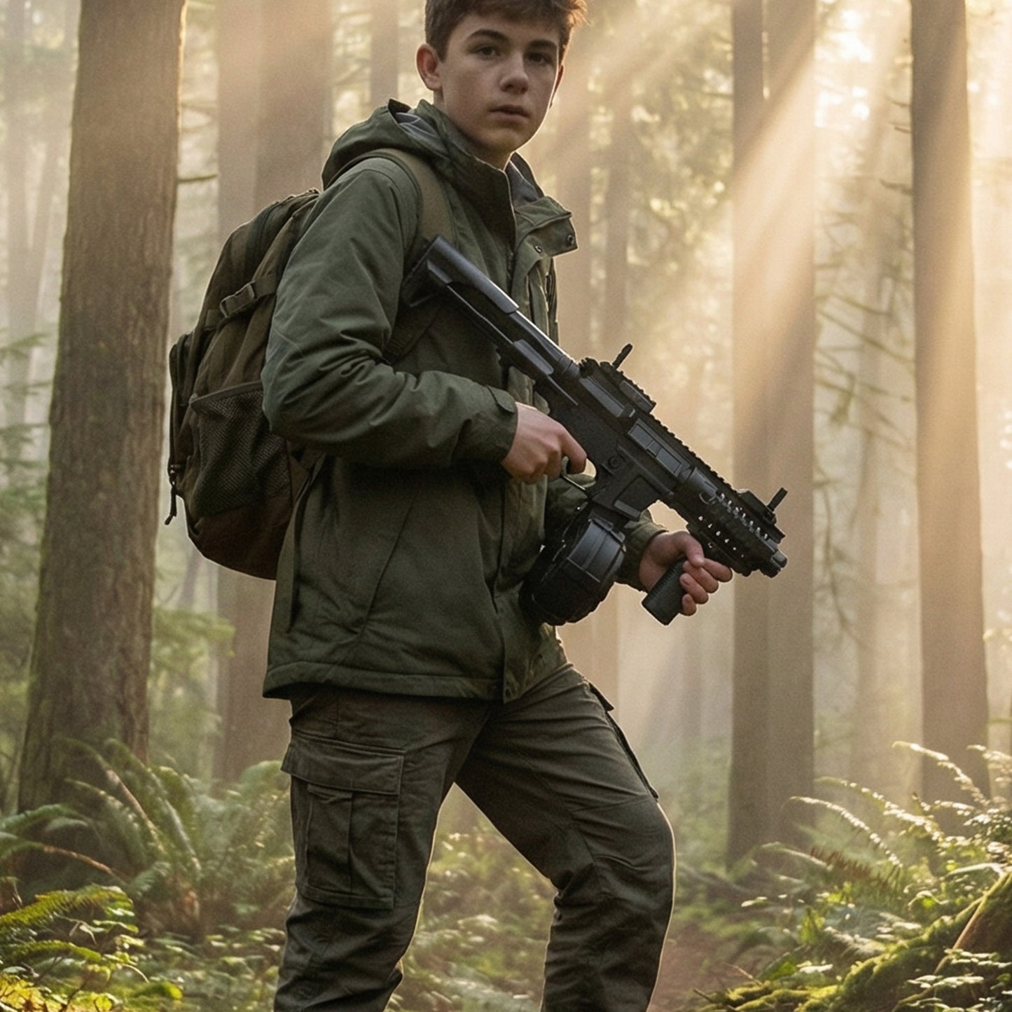 ARP9 toy with retractable stock and sights