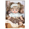 Baby So Lovely Doll Floral Top & Brown Tulle Skirt with Lace Headband – 18M+