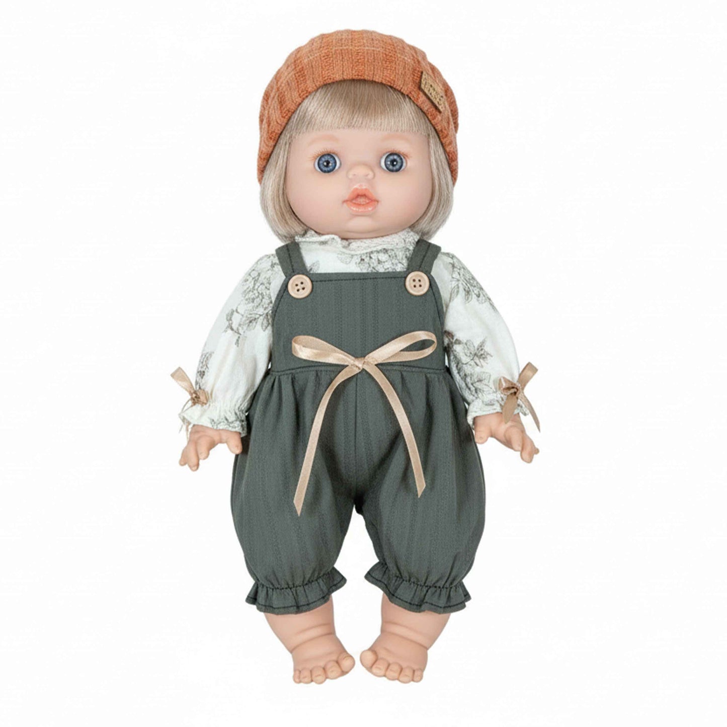 Baby So Lovely Doll with Knit Beanie & Green Romper – 18M+