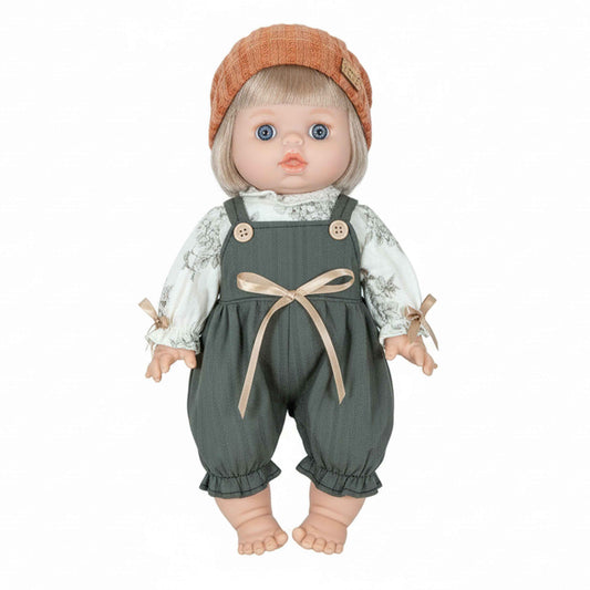 Baby So Lovely Doll with Knit Beanie & Green Romper – 18M+