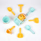 7-piece kids beach sand and water play set with beach truck bucket shovel and rake