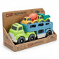 Bioplastic Car Carrier Truck Set – Eco Wheat Straw Construction Vehicles (18M+)