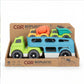Bioplastic Car Carrier Truck Set – Eco Wheat Straw Construction Vehicles (18M+)