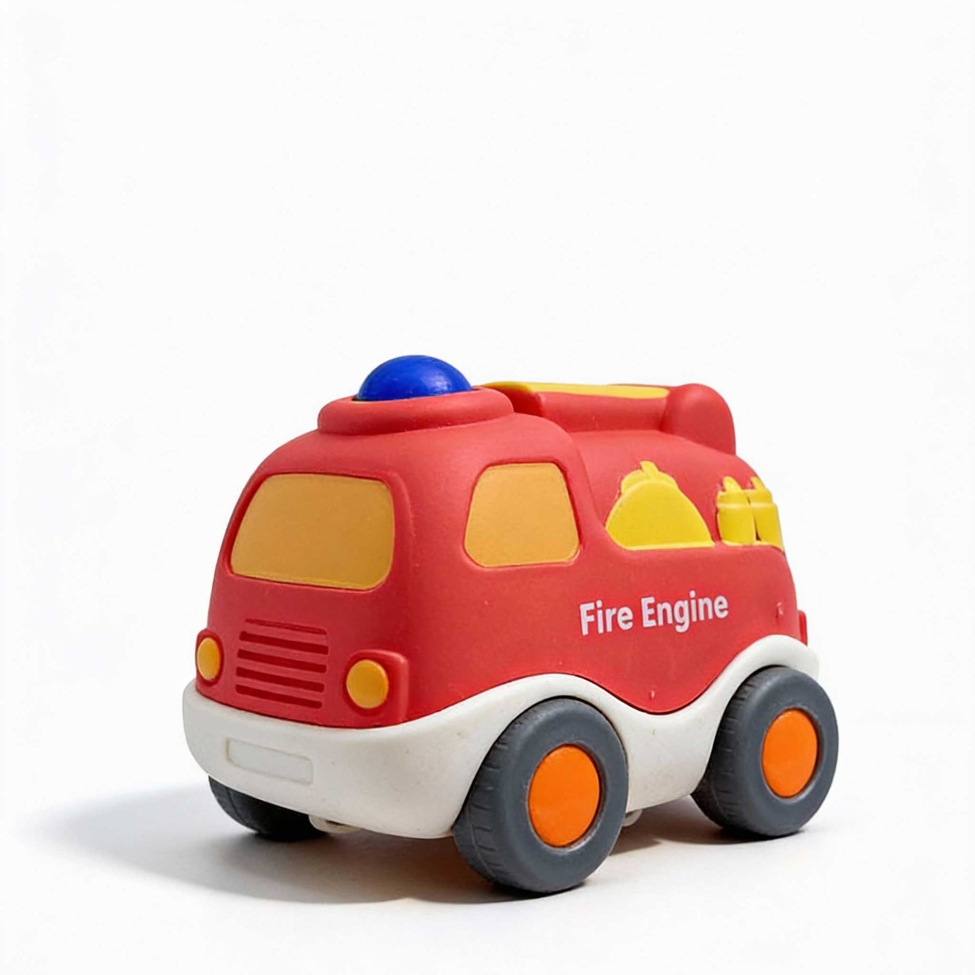 Wheat straw bioplastic fire engine toy truck gift for toddlers 18M+