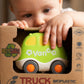 Eco friendly bioplastic push car van toy for babies and toddlers
