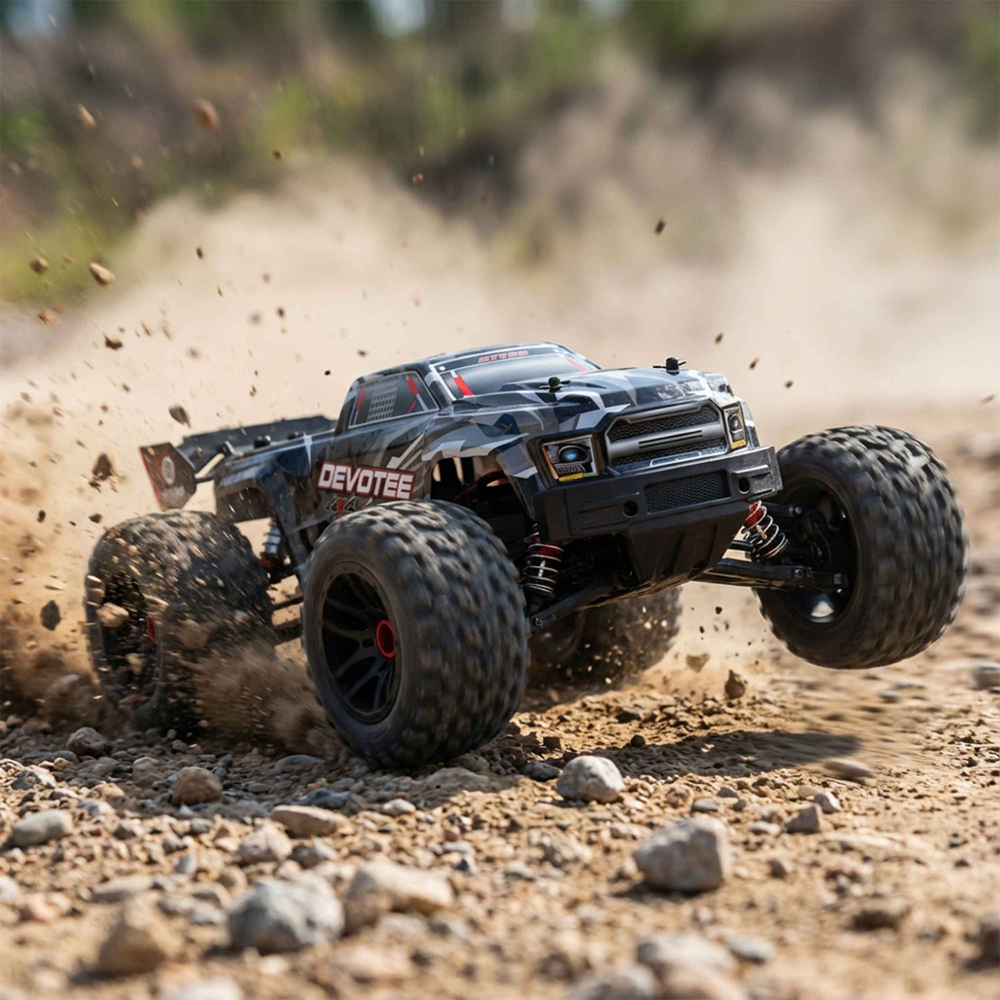 DEVOTEE Brushless RC Monster Truck 65km/h (2.4GHz) – Grey Camo