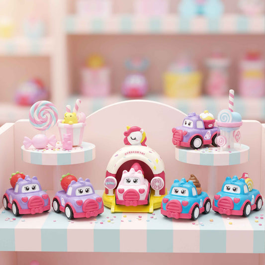 Ejection Toy Dessert Car – Unicorn Cake Launcher Playset (12M+)