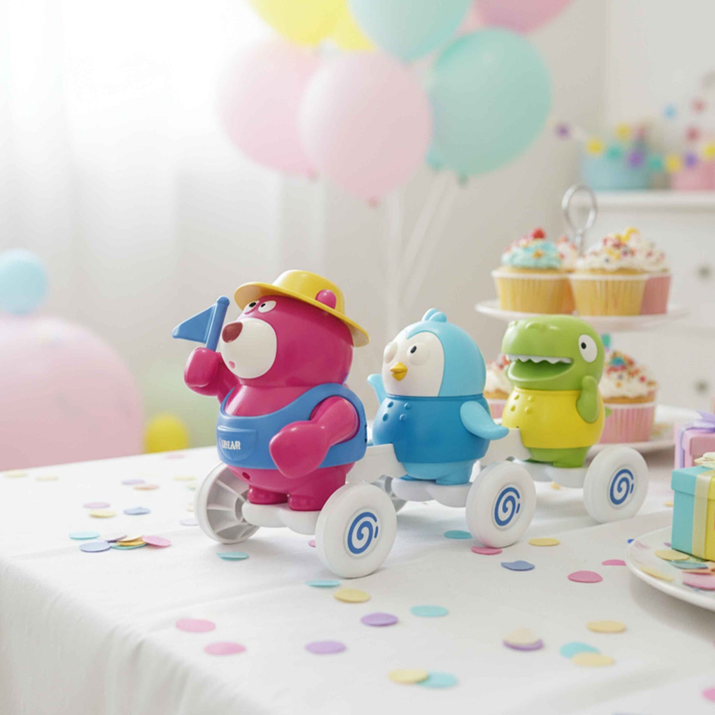 Animal Garden Party – Baby Sensory Pull-Along Toy Set (CPC)