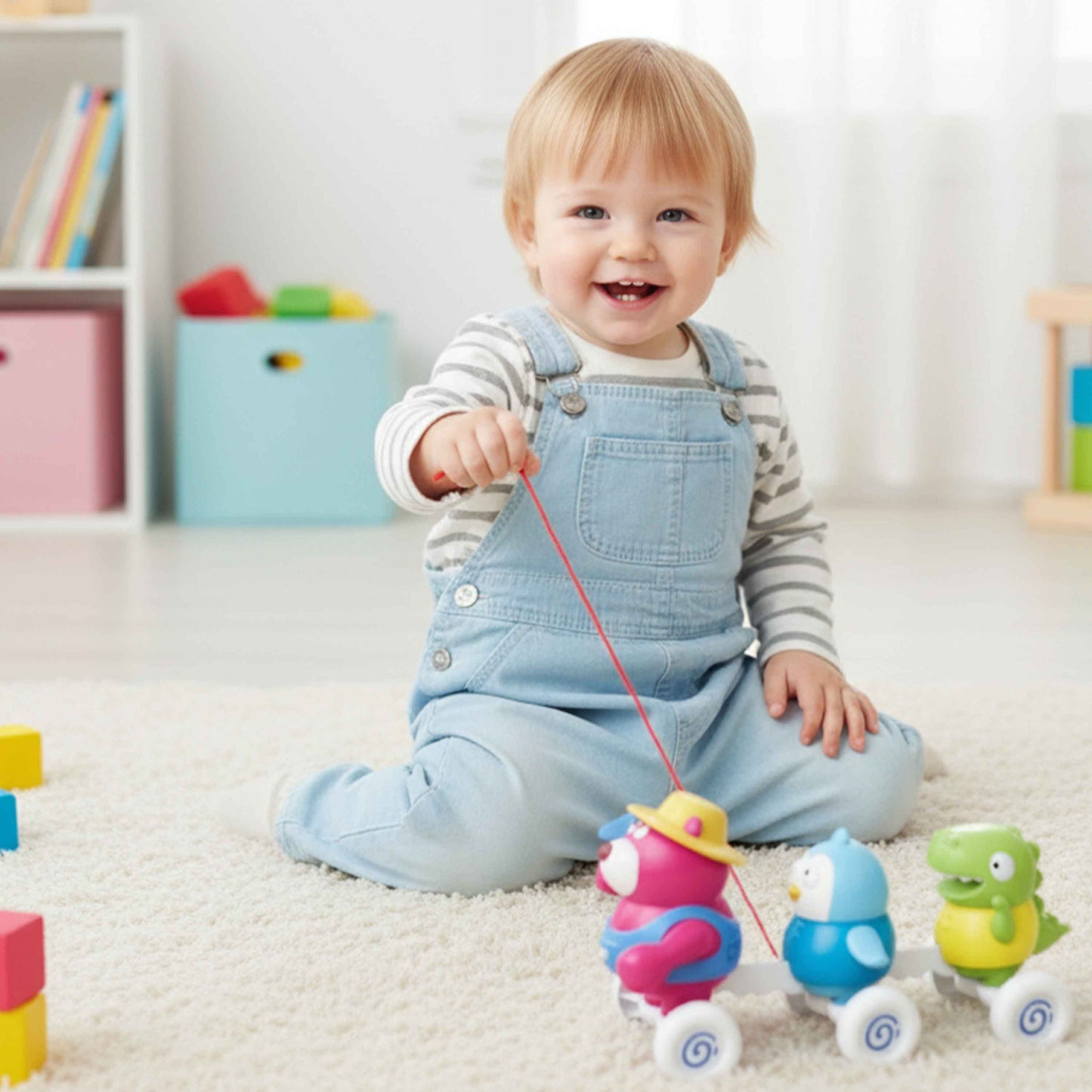 Animal Garden Party – Baby Sensory Pull-Along Toy Set (CPC)