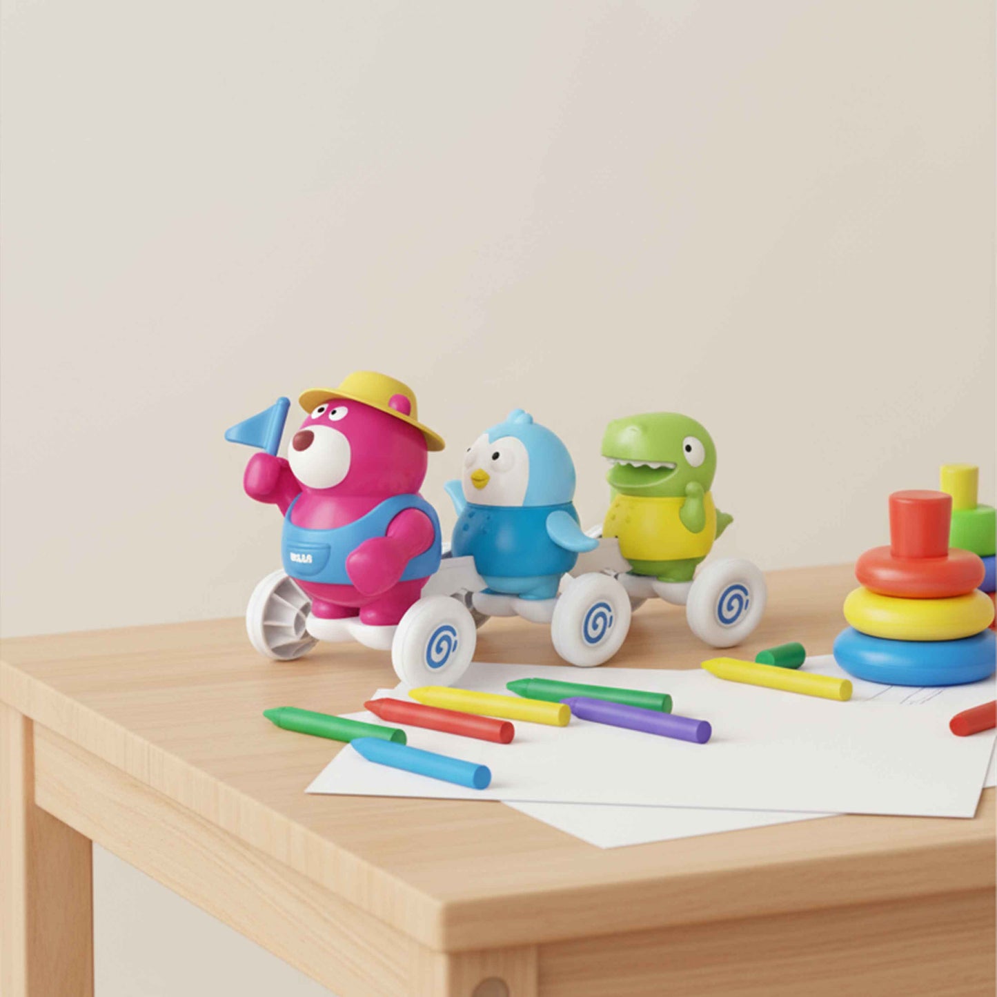 Animal Garden Party – Baby Sensory Pull-Along Toy Set (CPC)