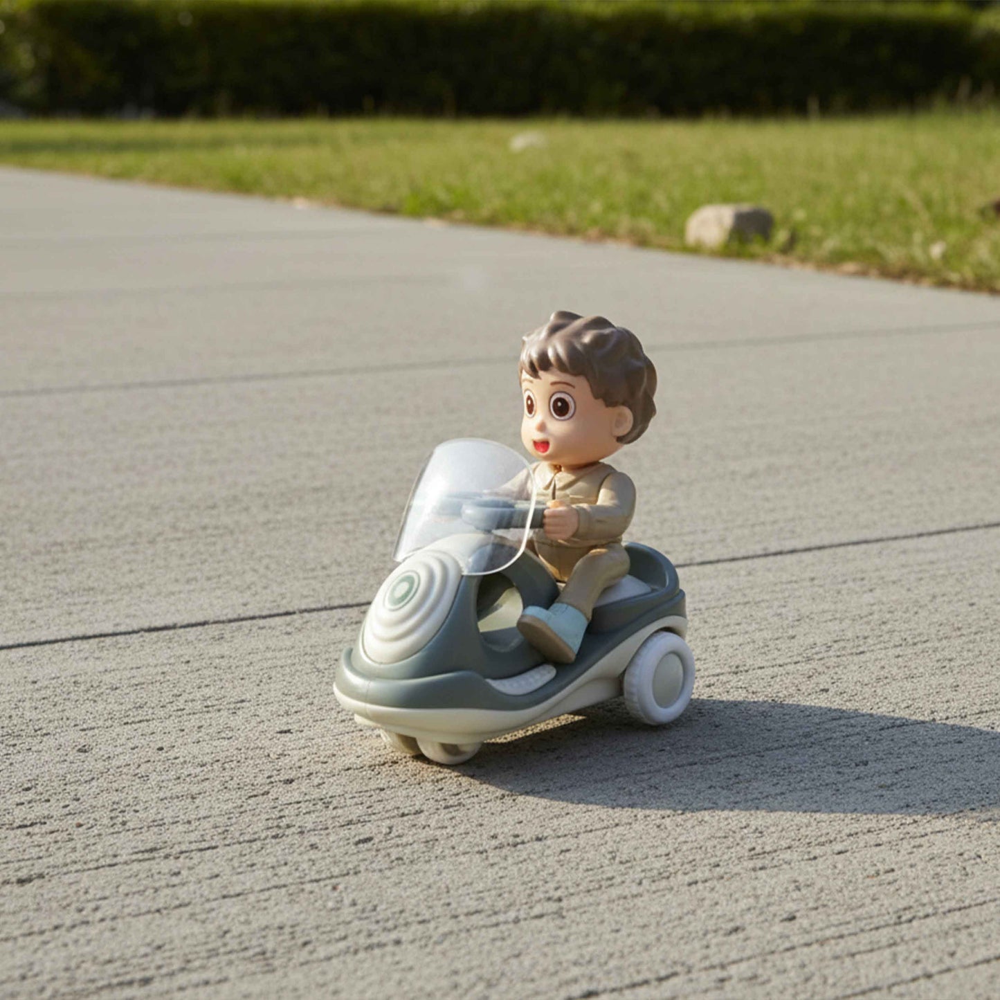 Blue Inertia Car | Kids Push-and-Go Toy