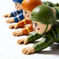 Battery operated crawling soldier action figure toy for kids