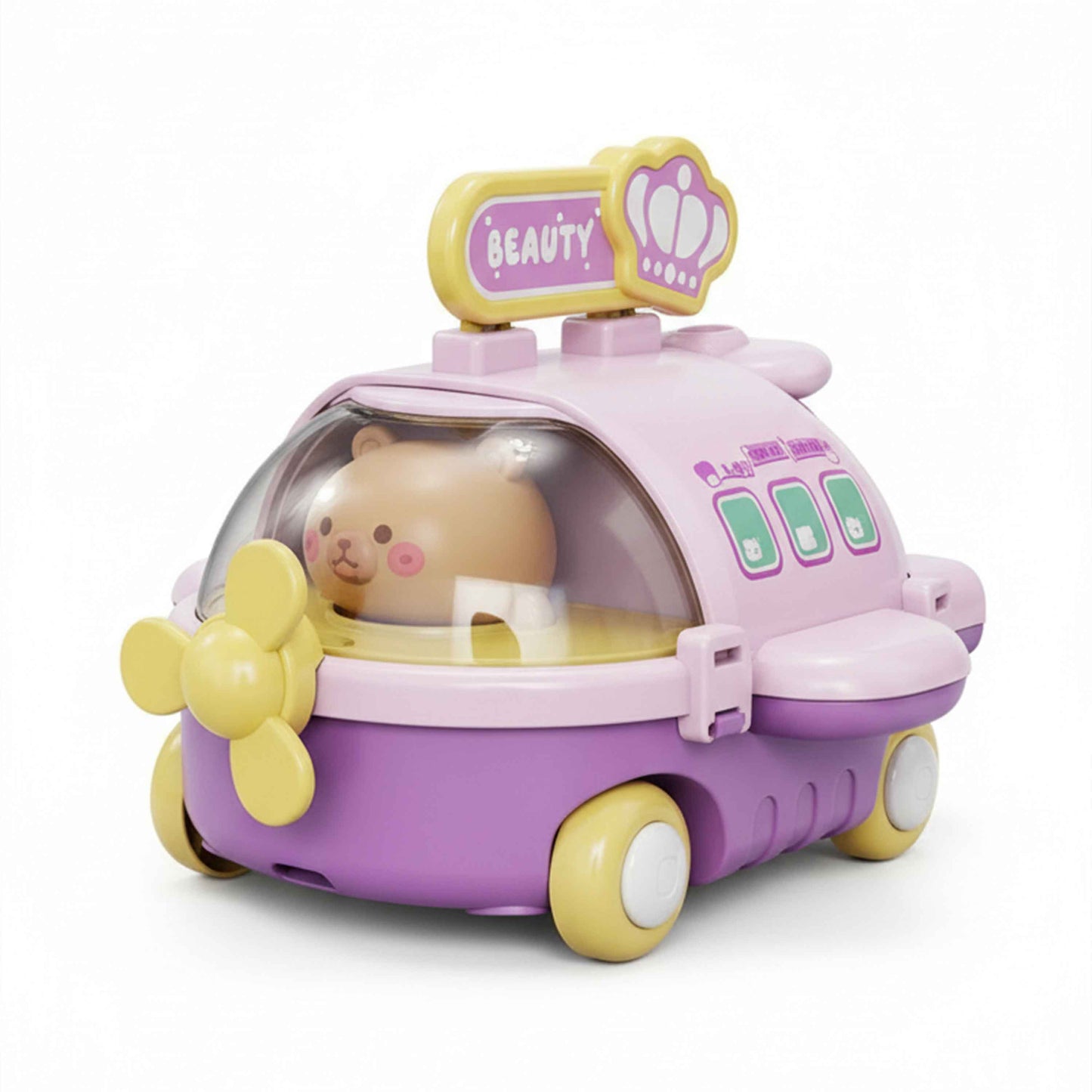 Convertible Beauty Airplane Vanity Table with Accessories (Kids Pretend Play)