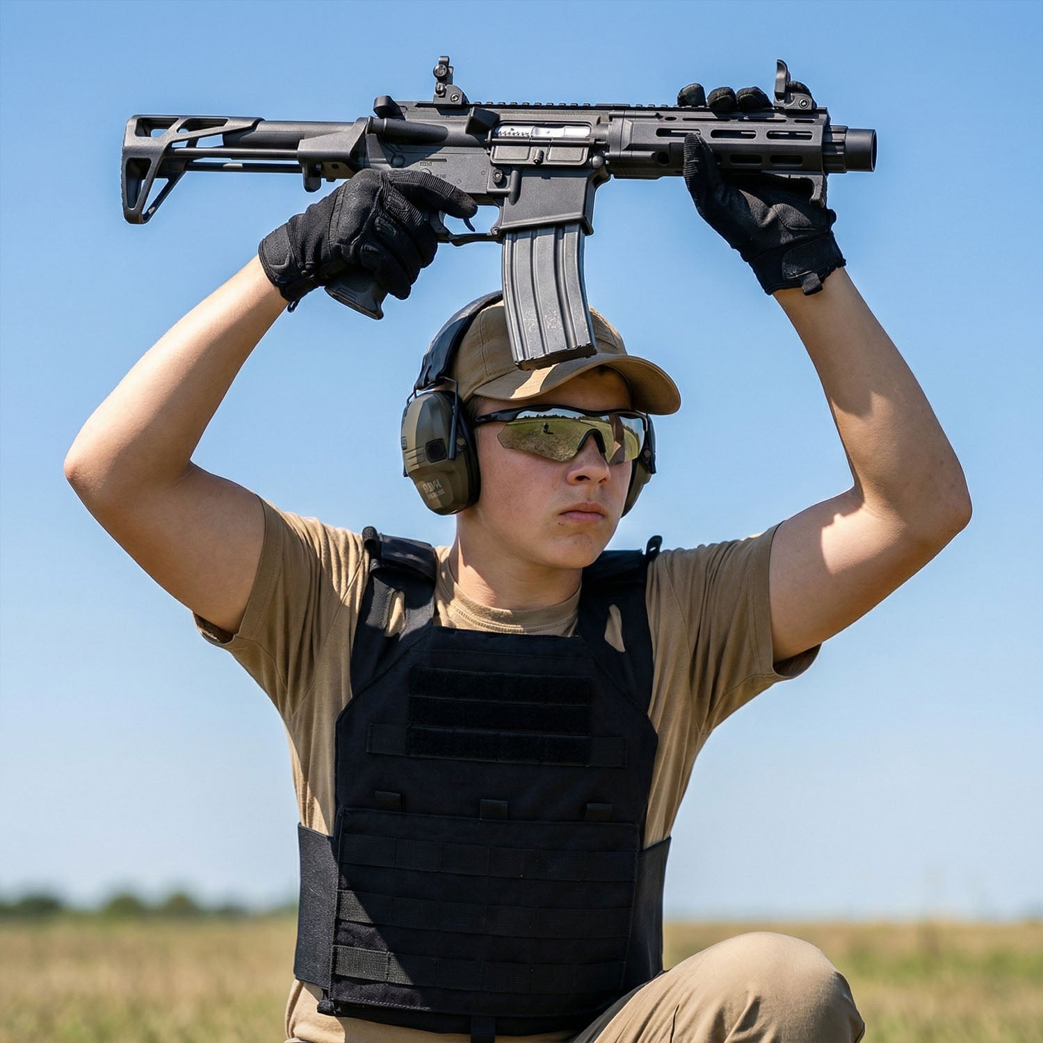 DDM4-PDW toy with front and rear sights