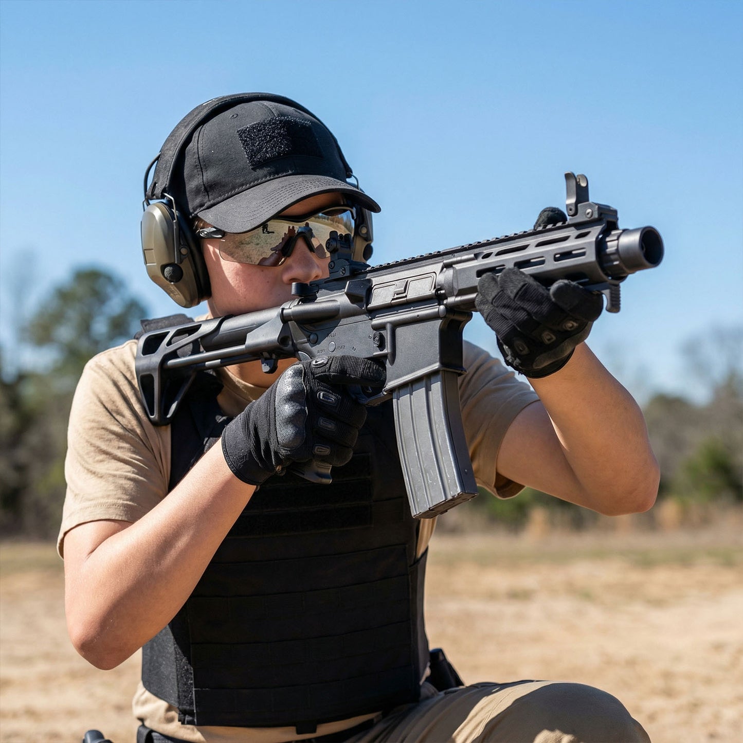 DDM4-PDW toy with front and rear sights