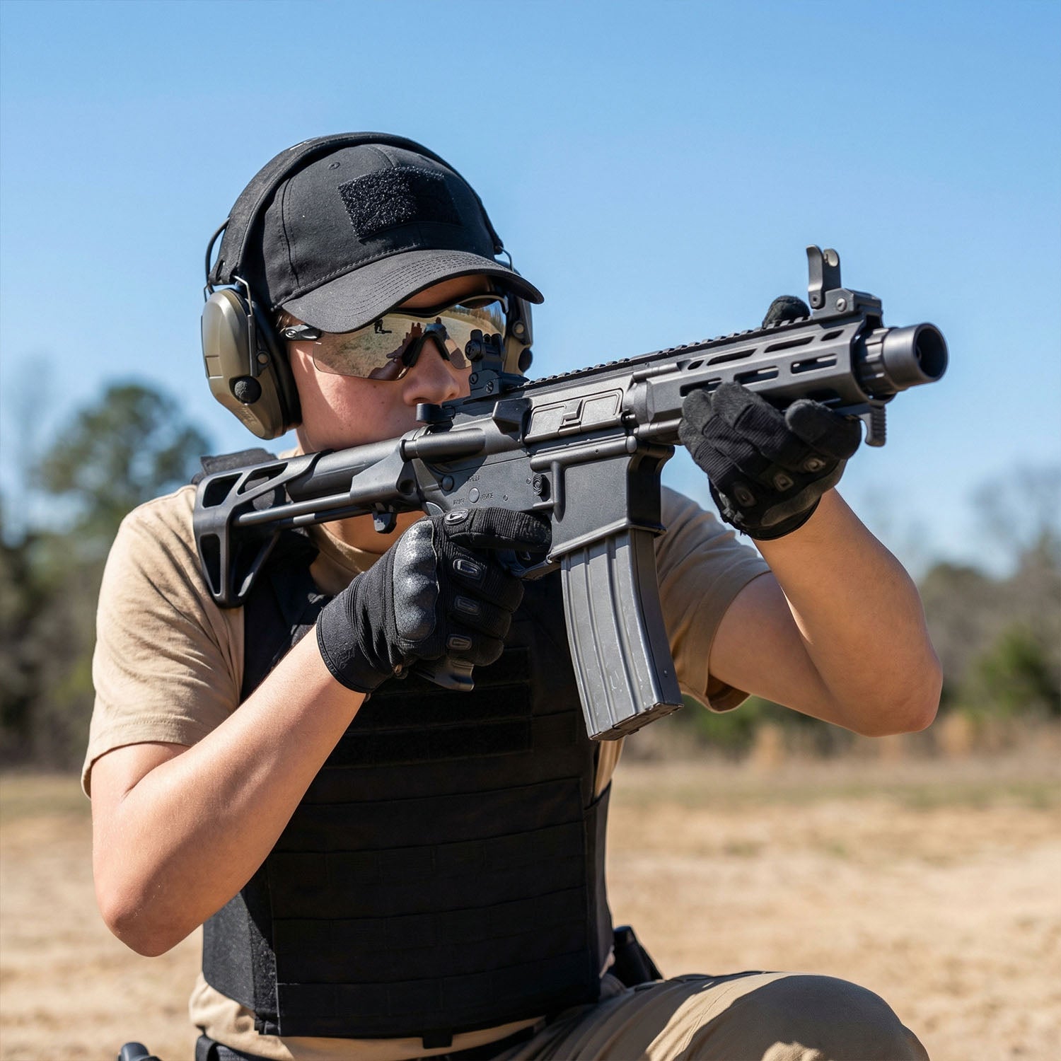 DDM4-PDW toy with front and rear sights