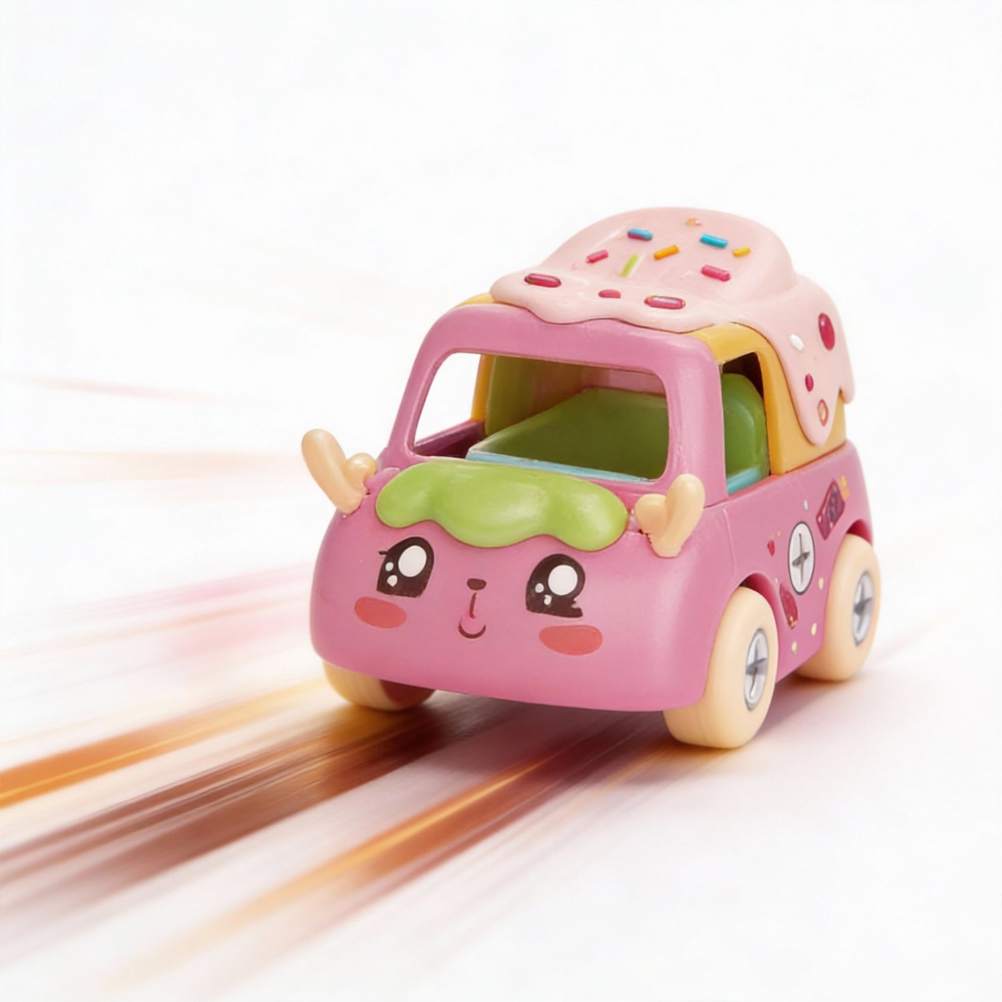Colorful popsicle and ice cream cart toy vehicles