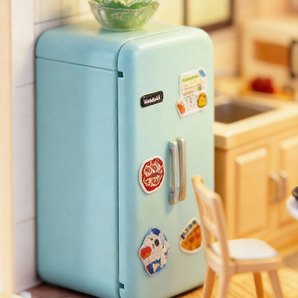 Small Town in Big City DIY Mini Kitchen – Miniature Scene Set (125 PCS)