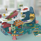 Dinosaur Parking Lot Car Track Playset with Ramps (Age 3+)