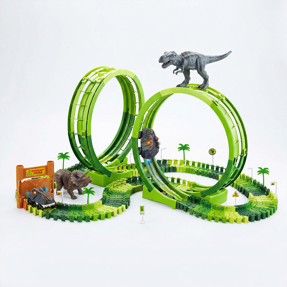 Dinosaur World Loop Track Playset – Dino Car Track with Loops & Dinosaurs for Kids 3+ | Qatar