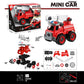 Mini car toy bricks DIY fire ladder truck assembly set 28pcs for kids 3+

DIY assemble fire ladder truck toy with screw parts educational toy

Kids firefighter rescue ladder truck mini construction toy bricks set

Preschool STEM DIY ladder fire truck toy vehicle with rolling wheels

Mini fire truck ladder building toy set for toddlers ages 3+