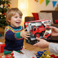 Mini car toy bricks DIY fire ladder truck assembly set 28pcs for kids 3+