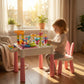 Dream Garden building block table DIY marble run flower set 89pcs for kids 3+