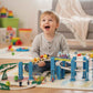 Educational Spiral Track Car Toy Set with 104 Pieces for Kids
