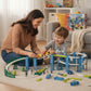 Educational Spiral Track Car Toy Set with 104 Pieces for Kids
