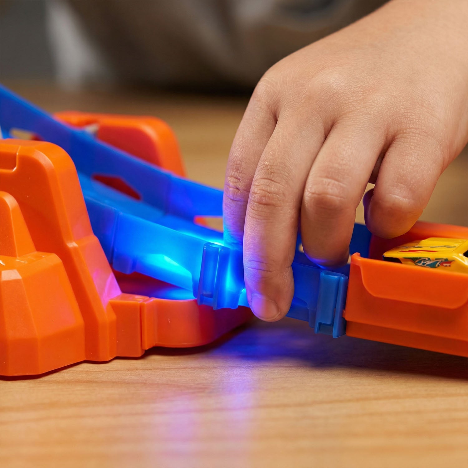 Glow Flip Track electric car race set for kids in Qatar